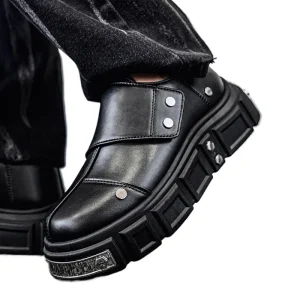 Soft and Comfortable Genuine Leather Upper Custom Designed by Senior Designers Trendy Thick Soled Shoes