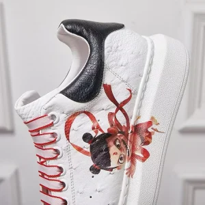 South African Ostrich Leather Sneakers for Men Custom Couple Edition