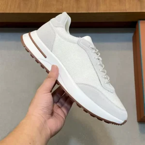 Splicing Mesh Breathable Men’s Shoes Retro Sports Casual Shoes Platform Lace up Trendy Shoes Business Men’s Shoes