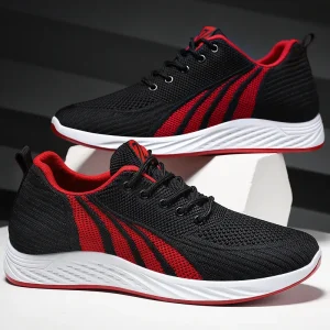 Sports Men’s Shoes Breathable Fashion Running Shoes Lace-up Lightweight Casual Shoes for Men
