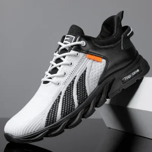 Sports Shoes Fashion Sneakers for Men Sport Running Soft Fitness Walking Leather Shoes for Men Casual