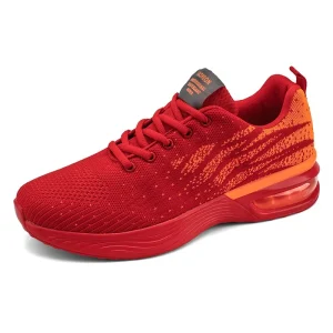 Sports Shoes Low Top Air Cushion Mesh Breathable Lightweight Fly Knit Men’s Sneakers for Sports