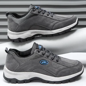 Spring Autumn Fashion Trend Men’s Sneakers Casual Mesh Upper Thick Soled Lightweight PVC Outsole Lace Up Large Size Travel