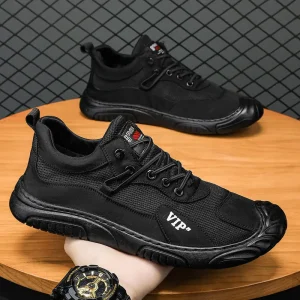 Spring Autumn Summer Fashion Trend Men’s Breathable Sporty Lace Up Hiking Board Shoes Outdoor Walking Shoes