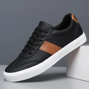 Spring Korean Version Board Shoes Men’s Versatile Trendy Shoes Breathable Student Casual Shoes Low Top Color Blocked Men’s Shoes