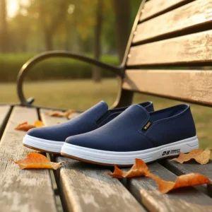 Spring Men’s Casual Shoes Slip-On Breathable Soft Sole Pure Cotton Solid Color Factory Direct Supply