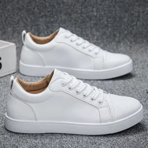Spring New Men’s Korean Style White Sneakers Trendy Casual Shoes for Youth