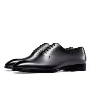 Spring New Style Business Formal Leather Shoes for Men with Laces, High-end Wedding and Marriage Dress Shoes&Oxford