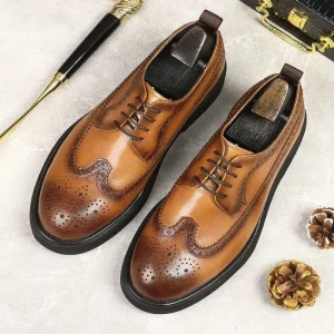 Spring New Style Fashion Men’s Shoes High-Quality Sneakers Walking Shoes Men’s Formal Leather Shoes