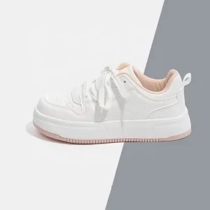 Spring Summer New White Pink Shoes Women’s Fashion Casual Sports Shoes Sports Walking Slow Walking Style Casual Shoes