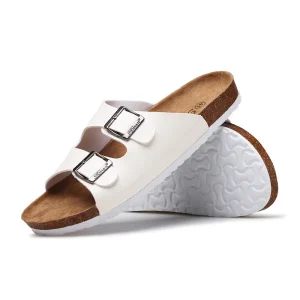Spring and Summer Men’s Sandals New Fashion Casual Adult Cork Slippers Gentlemen Beach Shoes Non-slip Soft-soled Men Shoes