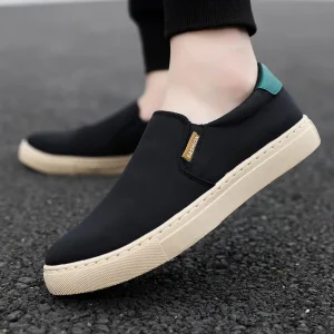 Spring and Summer New Oversized Mens Canvas Shoes Men Lazy Slip On Casual Board Shoes Men’s Cloth Shoes