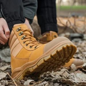 Steel Toe Boots Men Hiking Shoes Indestructible Construction Industrial Safety Shoe Men’s Protective Security Work Boots