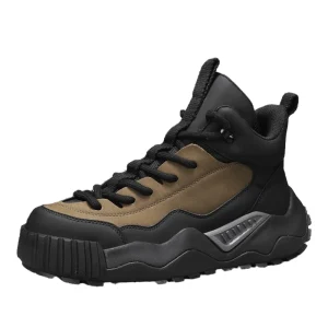 Steel Toe Cap Lightweight Breathable Hiking Anti Smash Anti Puncture Wear Resistant Safety Shoes Genuine Upper Iron Shoes