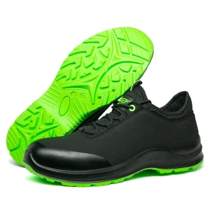 Steel Toe Lightweight Comfortable Black Men’s Safety Shoes for Kitchen Work