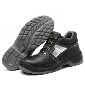 Steel Toe Plate Industrial Men’s Work Boots Comfortable Safety Shoes with Reflectors for Outdoor Seasons