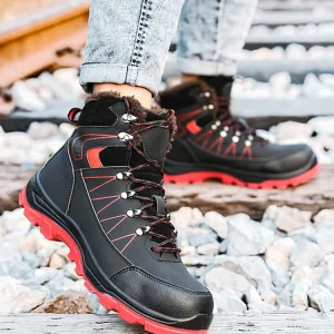 Steel Toe Shoes for Men Lightweight Indestructible Work Sneakers Puncture Proof Safety Shoes for Industrial