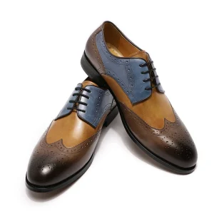 Stitching Thread Casual Fashion Genuine Leather Formal Shoes for Men