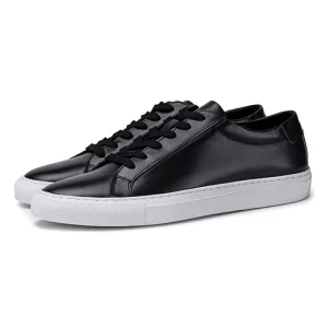 Stylish Genuine Leather Summer Breathable Walking Shoes for Men Casual Flats Sneakers Outdoor Sport
