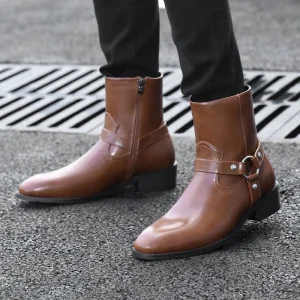 Stylish Men’s Classical Leather Boots Formal Business Party Boots