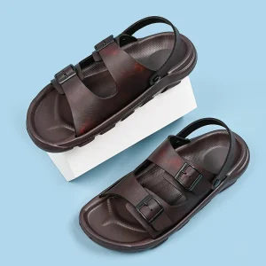 Stylish Men’s Comfortable Anti Slippery Sandals for Summer Beach Outdoor Fishing Casual Slippers Classic Style for Spring Winter