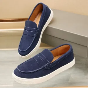 Stylish and Comfortable Men’s Shoes Handcrafted Top grain Cowhide Loafers Calfskin Lining Rubber Sole Casual Athletic Shoes