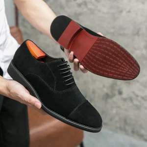 Suede Hard Wear Shoes Comfortable Breathable Men’s Dress Shoes Oxford Shoes