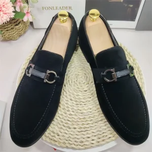 Suede Leather Durable Fashion Design Lightweight Summer Casual Men’s Wedding Dress Shoes