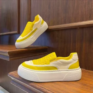 Summer Breathable Hollow Out Men’s Thick Bottom Casual Shoes