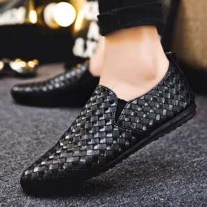 Summer Casual Driving Shoes for Men 46 Size Slip-On Closure Fashion Trend Men Shoes