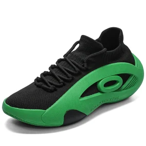 Summer European Sneakers Men’s Trendy Loafers with Lace-Up Closure Breathable Thin Mesh Sports Casual Shoes