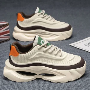 Summer Fashion Men’s Shoes Lightweight Non-slip Thick Bottom Youth Sports Shoes Daily Casual Running Shoes