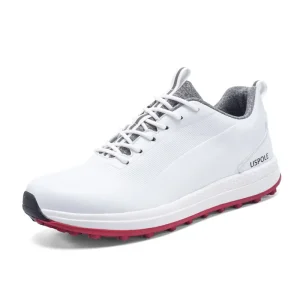 Summer Golf Shoes for Men Breathable Spike-Soled Non-Slip Lace-Up Leisure Casual Sneakers for Sports