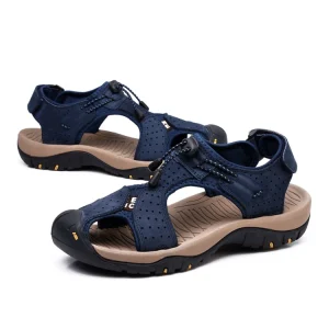 Summer Men’s Leather Casual Fisherman Sandals