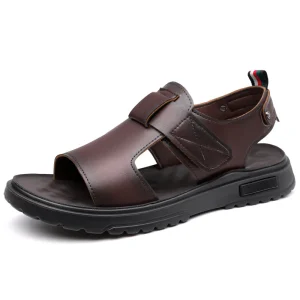 Summer Men’s Open-Toed Breathable Anti-Slip Beach Shoes Comfortable Sandals for Men