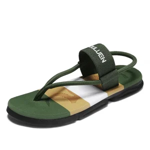 Summer Men’s Sandals Outdoor Beach Leisure Slippers PVC Thick Bottom Skid Flip Flops