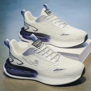 Summer Mesh Breathable Men’s Sports Shoes Air Cushion Thick Soled Height Increasing Shoes