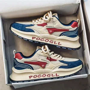 Summer Mesh Breathable and Odor Proof Sports Shoes Casual Height Increasing Retro Men’s Shoes