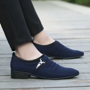Summer New Large Size Breathable Slip-on Canvas with Linen Lining Massage All-Match Men’s Casual Shoes