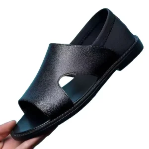 Summer New Men’s Sandals Casual Anti slip Soft Surface Wear resistant Soft Sole Breathable Beach Shoes