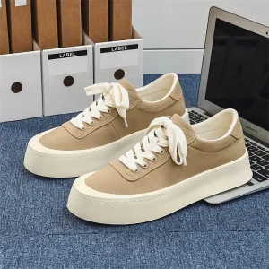 Summer New Release Men’s Japanese-Style Canvas Sneakers Breathable Korean Sports Casual Shoes with Mesh Fashion Trend