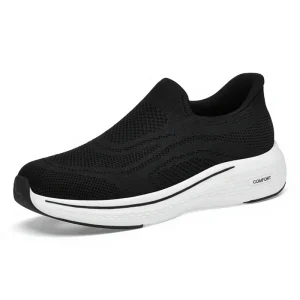 Summer New Style Breathable Slip-On Men’s Mesh Lightweight Non-Slip Soft Bottom Light Rebound Comfortable Casual Running Shoes