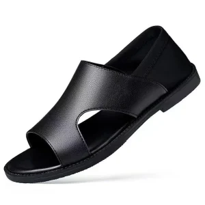 Summer New Style Men Sandals for Outdoor Wearing Anti slip Soft Sole Flat Bottom Breathable Beach Shoes