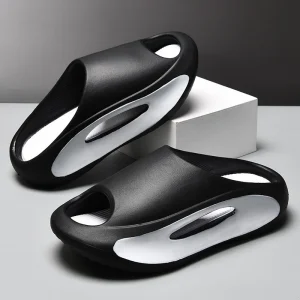 Summer New Style Open Toe Eva Slippers Men’s Women’s Thick-Soled Soft Lightweight Comfortable Wear-Resistant Beach Sandals