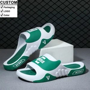 Summer Soft Massage Bottom Outdoor Comfortable Flats PVC Mules Sport Shoes Men’s Slides Slippers Sandals for Men