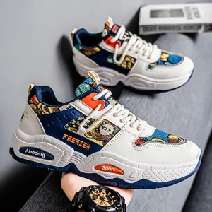 Summer Style Casual Canvas Shoes Thick Soled Height Increasing Shoes Breathable Men’s Sports Shoes