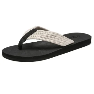 Summer Trendyy Outdoor Korean Style Casual Flip Flops Non Slip Beach Shoes Personalized Sandals for Men