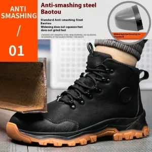 TG37 Factory Waterproof Non-slip Wear-resistant Men’s Safety Boot with Rubber Sole Outdoor Lightweight Work Boot Oil Resistance