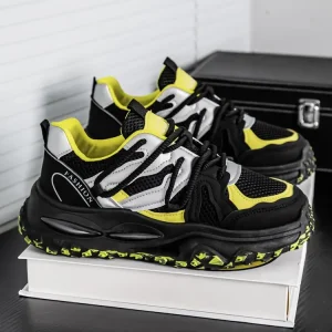 Tailor Made Chunky Casual Lace Up With Low Top Design Men’s Walking Style Shoes