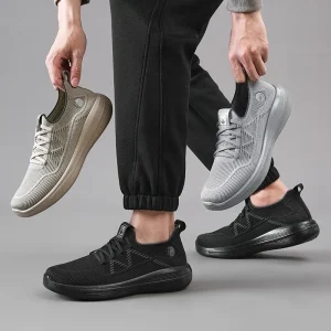 Textile Upper Men’s Breathable Walking Shoes Lightweight Cushioning Summer